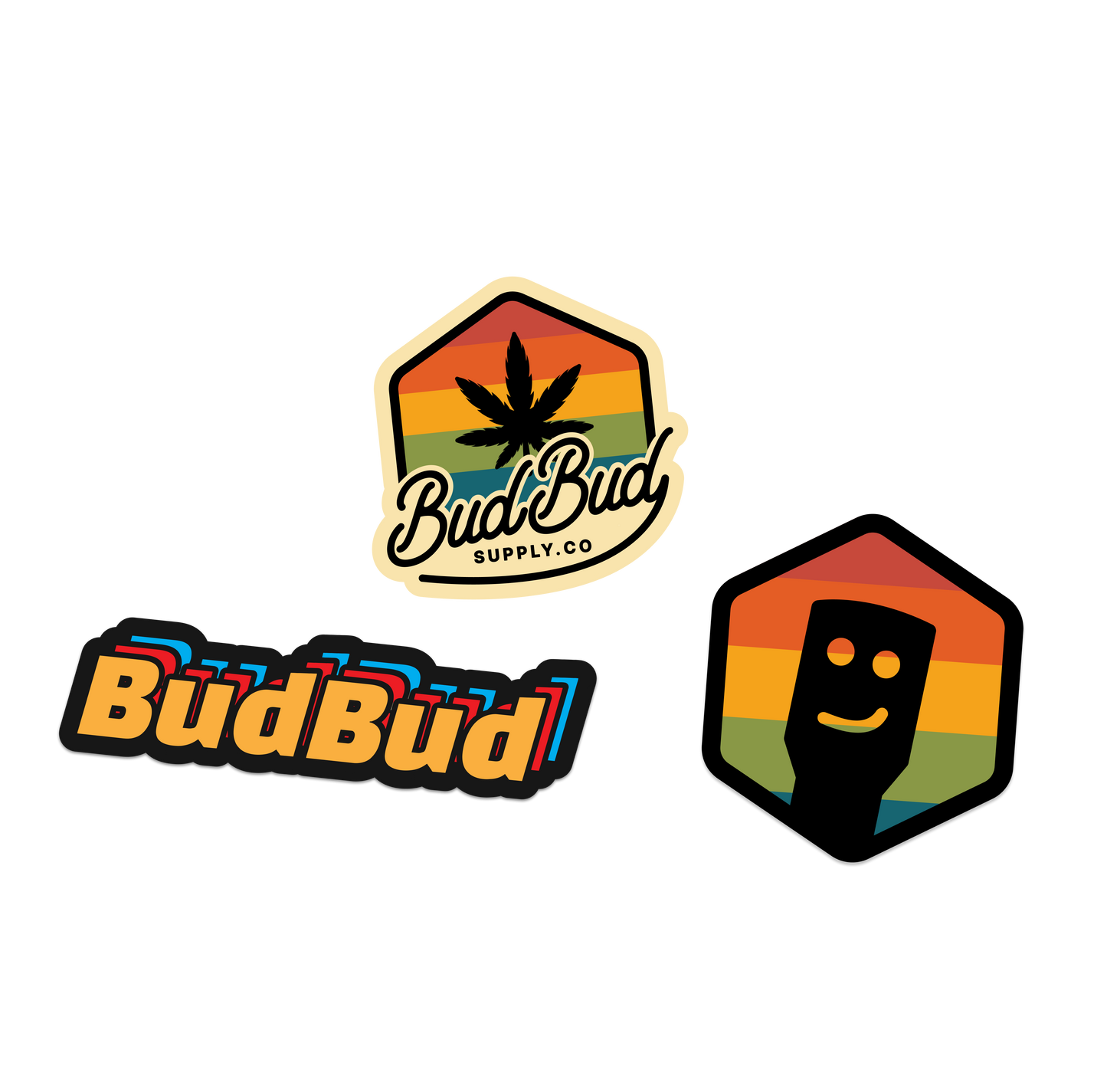 Retro Rainbow Sticker Pack